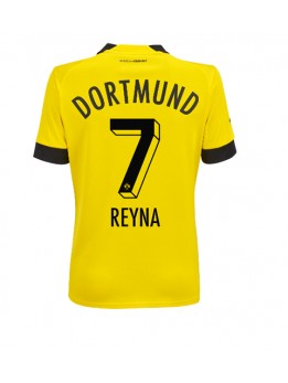 Borussia Dortmund Giovanni Reyna #7 Heimtrikot für Frauen 2022-23 Kurzarm
